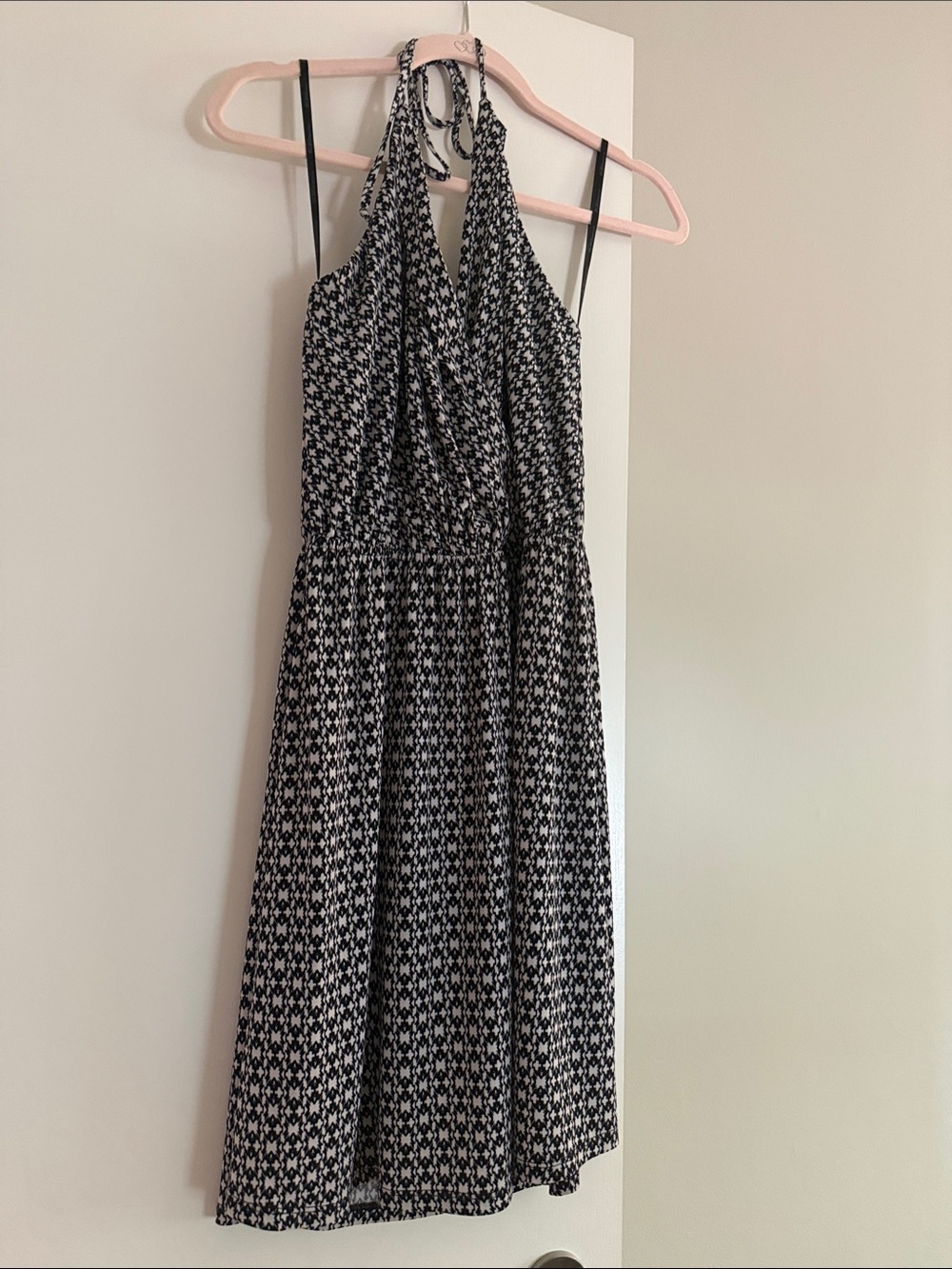 BCBGeneration Black and White One-Shoulder Mini Dress